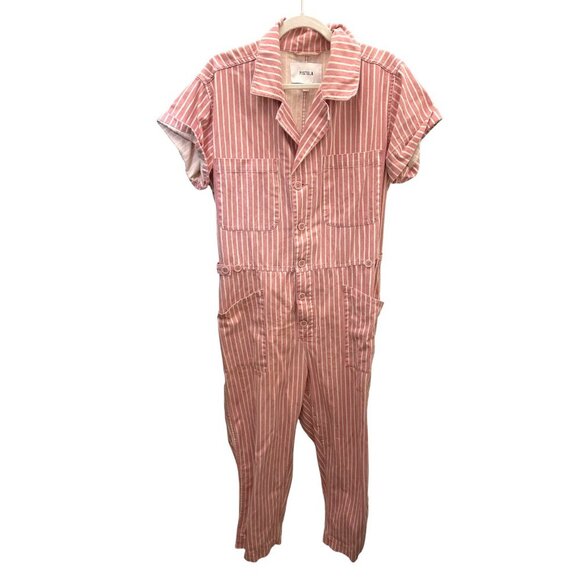 Pistola Grover Short Sleeve Field Suit in Pink Stripe - Size L - MSRP $168 - Picture 3 of 3